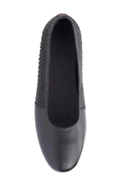 Vintage Foundry Wilma Woven Ballet Flat In Black