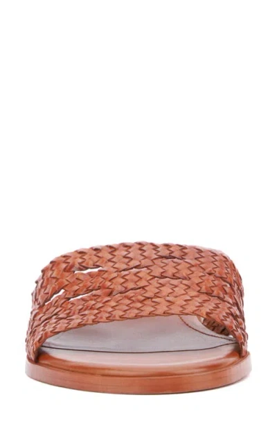 Vintage Foundry Pamelia Woven Slide Sandal In Brown
