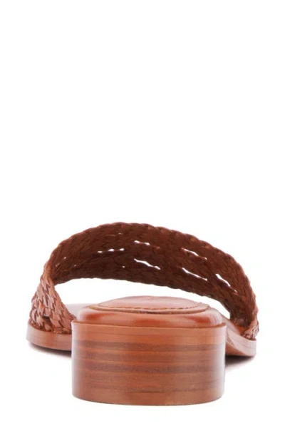 Vintage Foundry Pamelia Woven Slide Sandal In Brown