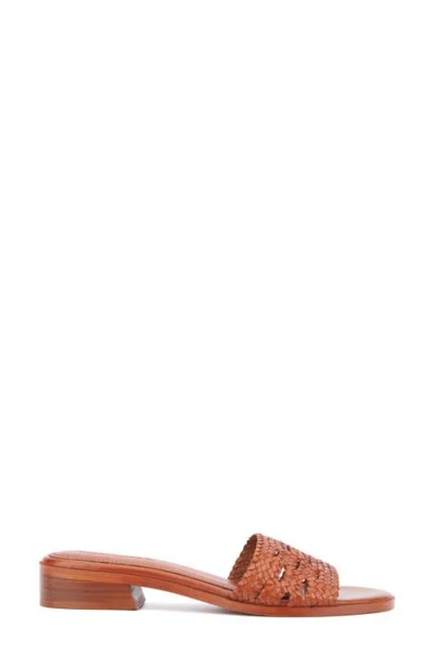 Vintage Foundry Pamelia Woven Slide Sandal In Brown