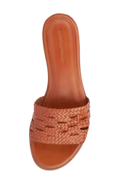 Vintage Foundry Pamelia Woven Slide Sandal In Brown