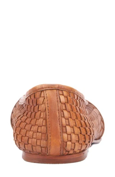 Vintage Foundry Wilma Woven Ballet Flat In Brown