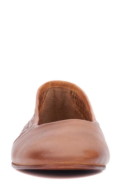 Vintage Foundry Wilma Woven Ballet Flat In Brown