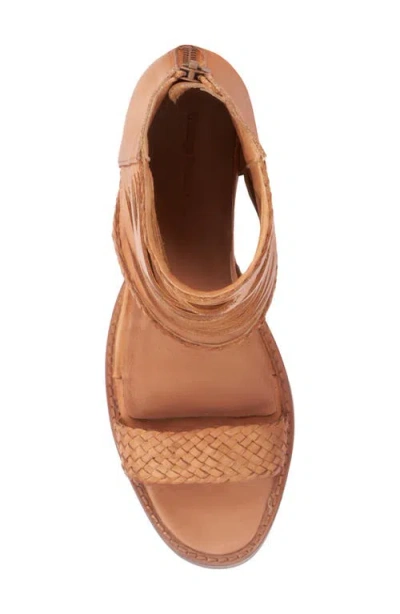 Vintage Foundry Leila Fringe Sandal In Brown