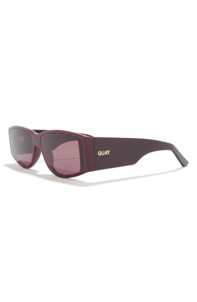 Quay Not My Fault 41mm Rectangular Sunglasses