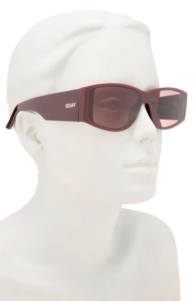 Quay Not My Fault 41mm Rectangular Sunglasses