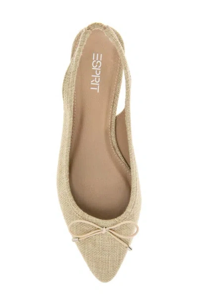 Esprit Petria Slingback Flat In Neutral