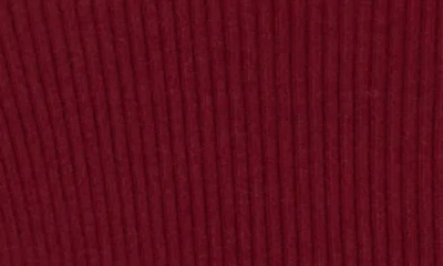 Blu Pepper Button Front Crop Cardigan In Burgundy