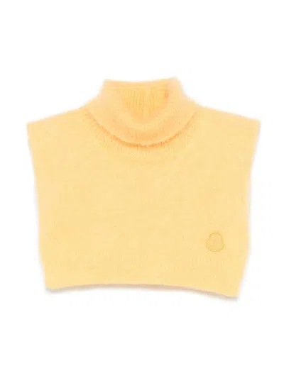 Moncler Turtleneck Vest In Yellow