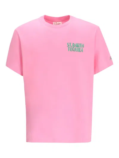 Mc2 Saint Barth Logo-print T-shirt In Pink