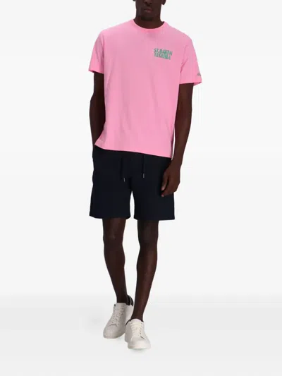 Mc2 Saint Barth Logo-print T-shirt In Pink