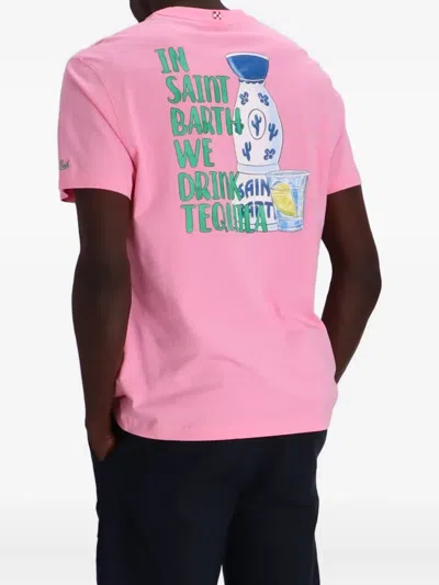 Mc2 Saint Barth Logo-print T-shirt In Pink