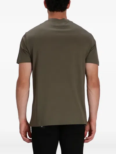Emporio Armani T-shirt Mit Logo-print In Green