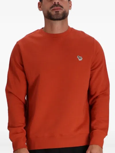 Paul Smith Sweatshirt Aus Jersey In Orange