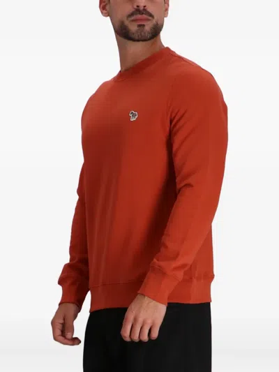 Paul Smith Sweatshirt Aus Jersey In Orange