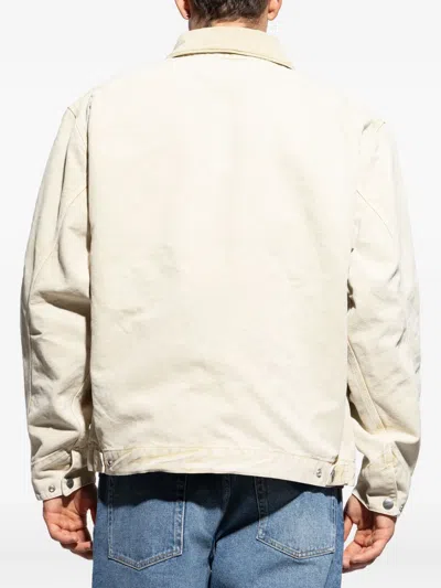 Carhartt Yellow Denim Og Detroit Jacket In Neutral