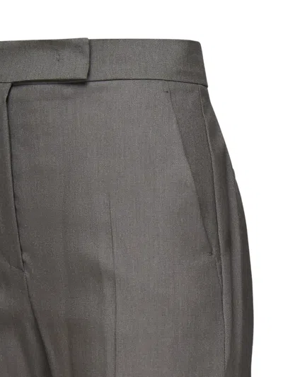 Max Mara Turbigo Side-pocket Zip-fly Trousers In Gray