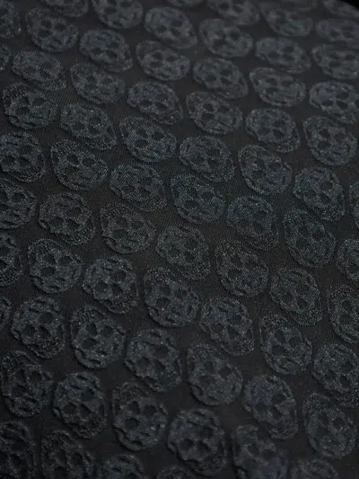 Alexander Mcqueen Skull Motif Tailored Trousers In Black