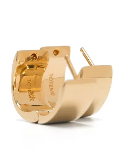 Totême Signature Creolen In Gold