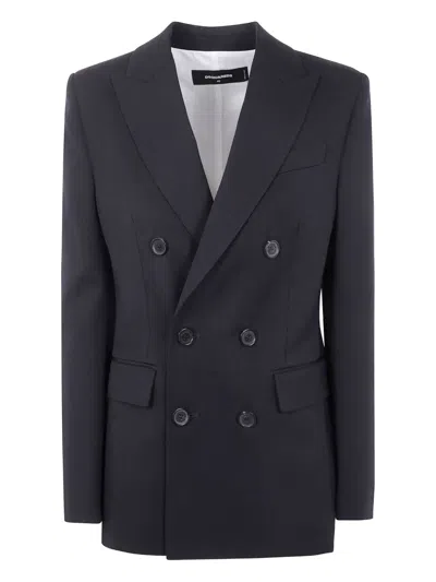 Dsquared2 Double-breasted Wool Blazer