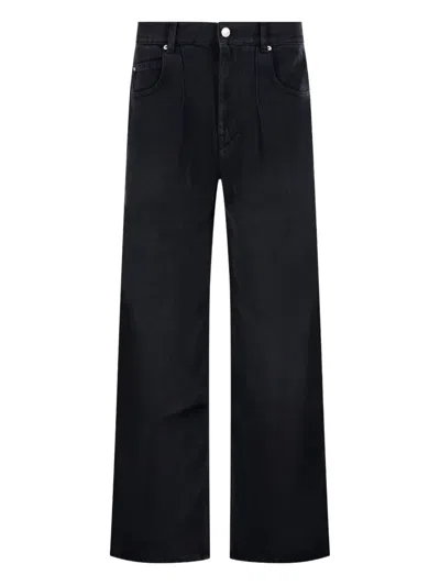 Isabel Marant Ausgeblichene Jeans Mit Falten In Black