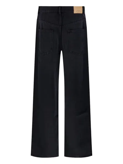 Isabel Marant Ausgeblichene Jeans Mit Falten In Black