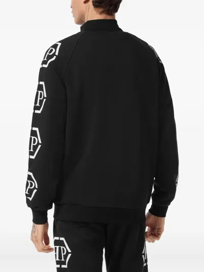 Philipp Plein Jogging Jacket Hexagon In Black