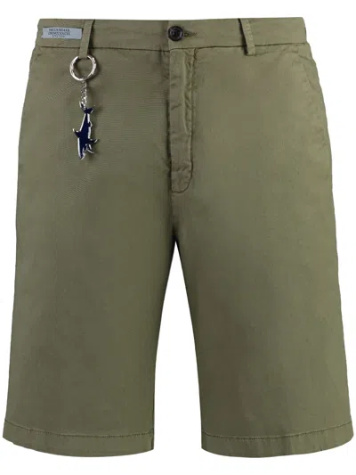 Paul & Shark Bermudas Mit Logo-applikation In Green