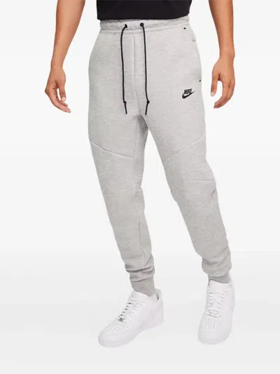 Nike Tech Fleece "heather Grey" Track Pants In White