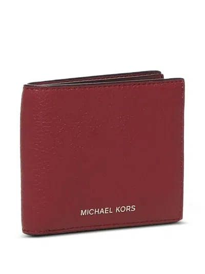 Michael Kors Pebbled-leather Wallet In Brown