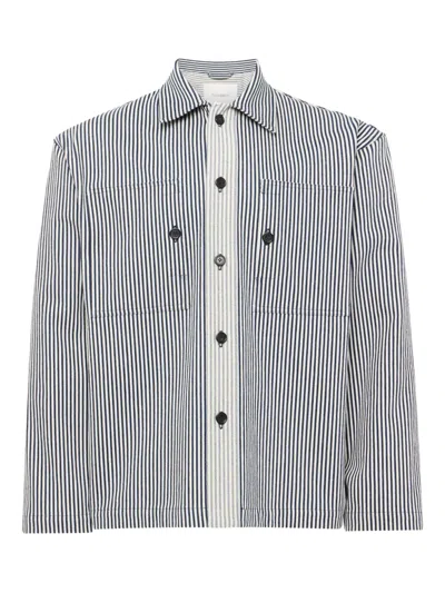 Jw Anderson Striped Pattern Front Pockets Long Sleeves Jacket In Multi