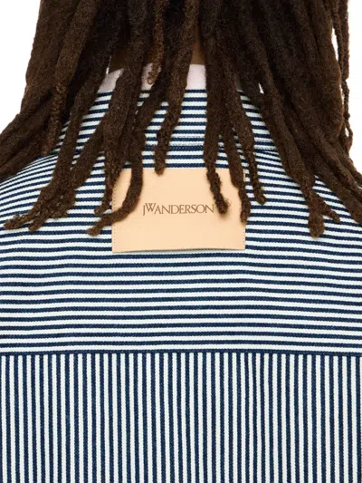 Jw Anderson Striped Pattern Front Pockets Long Sleeves Jacket In Multi