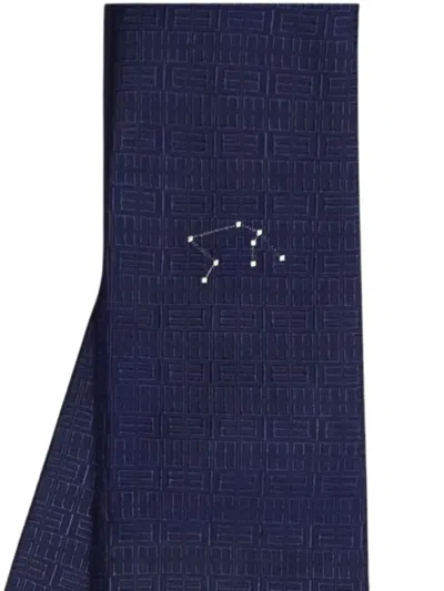 Elios Milano Aquarius Constellation Geometric Tie In Blue