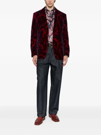 Etro Shirt Paisley Pattern Button-down Collar In Multi