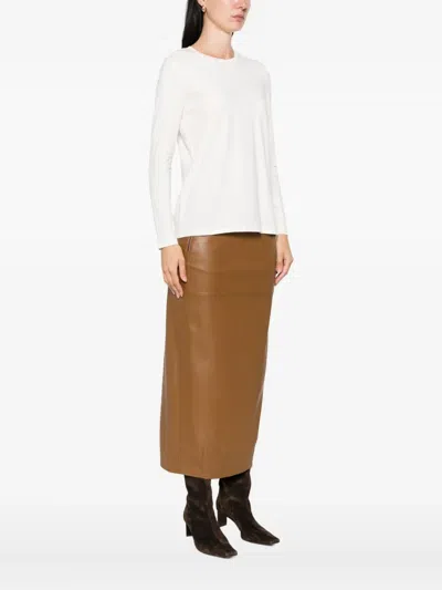 Max Mara Long-sleeve T-shirt In White