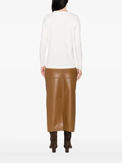 Max Mara Long-sleeve T-shirt In White