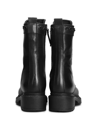 Metisse Leather Combat Boots In Multi