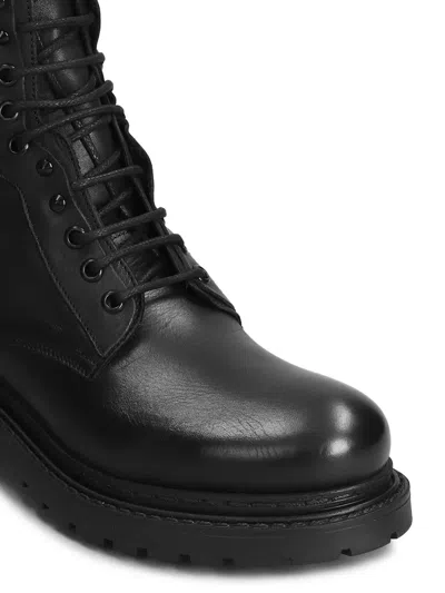 Metisse Leather Combat Boots In Multi