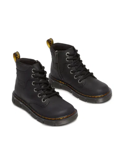 Dr. Martens' Dr. Martens Raffe Kids Junior Ankle Boots Colour: Black Wyoming, Size: Junior 2 In Black