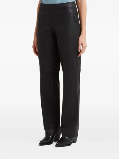 Stouls Seams-detail Trousers In Black