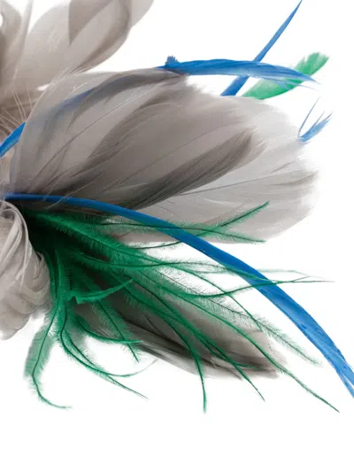 P.a.r.o.s.h Feather-embellished Brooche In White
