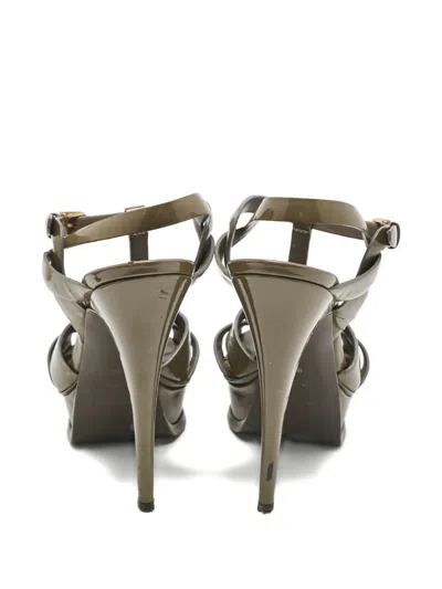 Pre-owned Saint Laurent 2023 140mm Tribute Sandals