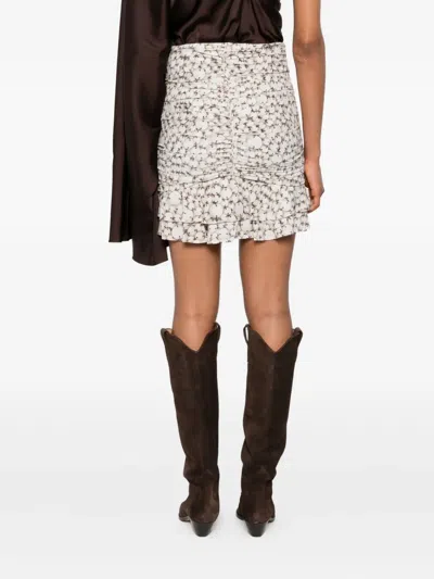 Isabel Marant Milendi Mini Skirt In Neutral