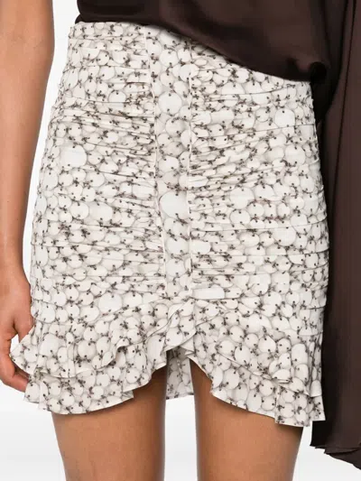 Isabel Marant Milendi Mini Skirt In Neutral