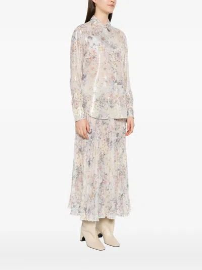 Golden Goose Sequin Floral Shirt