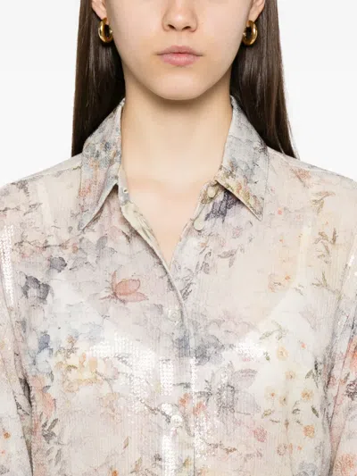 Golden Goose Sequin Floral Shirt