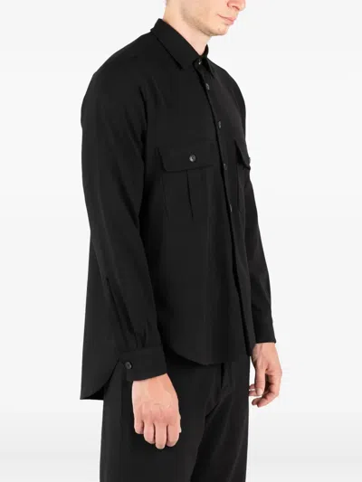 Société Anonyme K Work Pocket Flap Shirt In Black