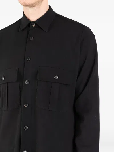 Société Anonyme K Work Pocket Flap Shirt In Black
