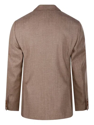 Lardini Tailored Jacket Featuring Front Pockets In Brown