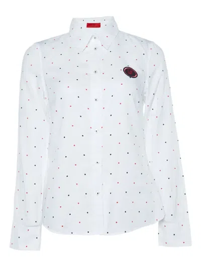 Pre-owned Carolina Herrera Vintage 2024 Polka-dot Shirt
